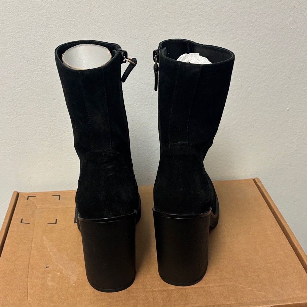 Stuart Weitzman Black Heeled Boots - Picture 4 of 9